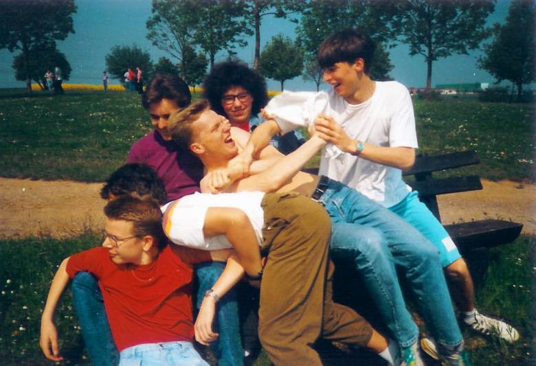 Wandertag der Klasse 10g3 zum Grillplatz Eschhofen am 29.05.1991